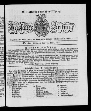 Neue Breslauer Zeitung vom 13.03.1822