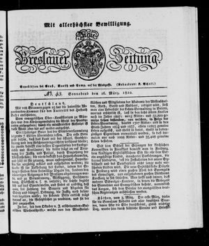 Neue Breslauer Zeitung vom 16.03.1822