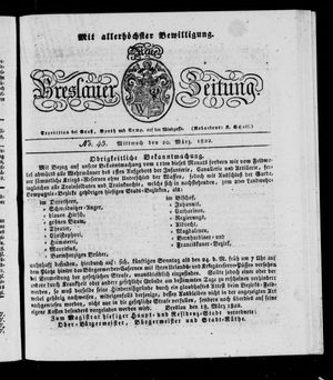 Neue Breslauer Zeitung vom 20.03.1822