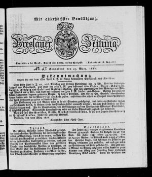 Neue Breslauer Zeitung vom 23.03.1822