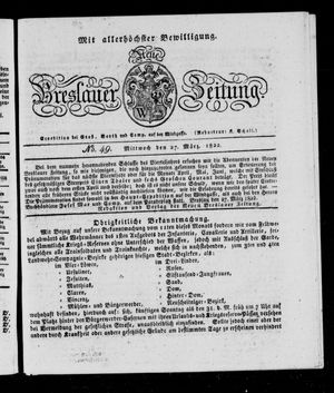 Neue Breslauer Zeitung vom 27.03.1822