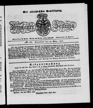 Neue Breslauer Zeitung vom 30.03.1822