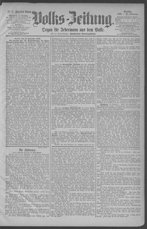 Berliner Volkszeitung vom 01.01.1890