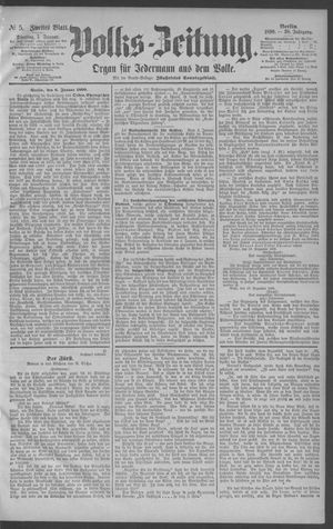 Berliner Volkszeitung vom 07.01.1890
