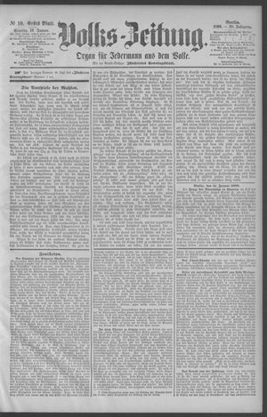 Berliner Volkszeitung vom 12.01.1890