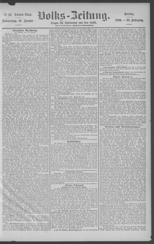 Berliner Volkszeitung on Jan 16, 1890