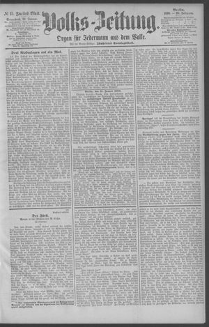 Berliner Volkszeitung vom 18.01.1890