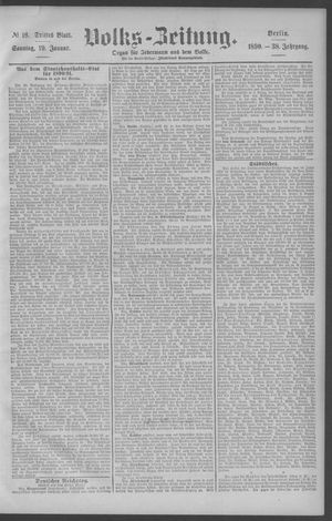 Berliner Volkszeitung vom 19.01.1890