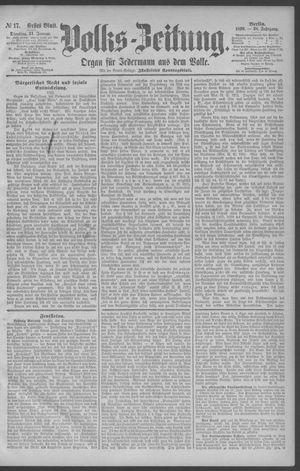 Berliner Volkszeitung on Jan 21, 1890