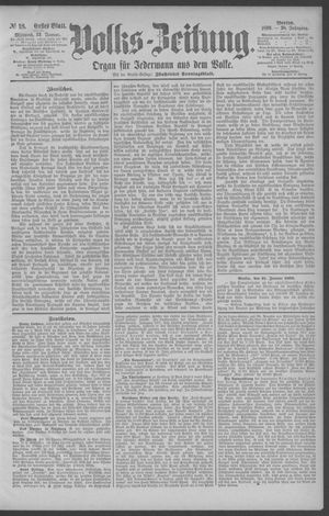 Berliner Volkszeitung on Jan 22, 1890