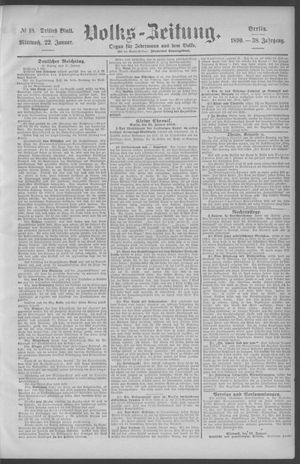 Berliner Volkszeitung vom 22.01.1890