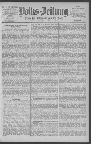 Berliner Volkszeitung vom 25.01.1890