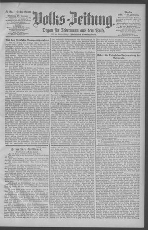 Berliner Volkszeitung vom 29.01.1890
