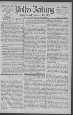 Berliner Volkszeitung vom 29.01.1890