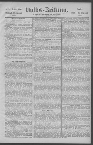 Berliner Volkszeitung vom 29.01.1890