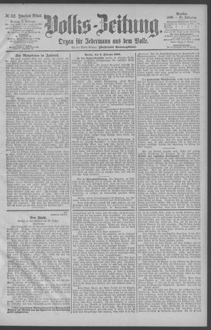 Berliner Volkszeitung vom 07.02.1890
