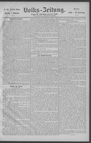 Berliner Volkszeitung vom 07.02.1890