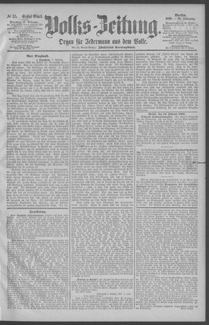 Berliner Volkszeitung vom 11.02.1890