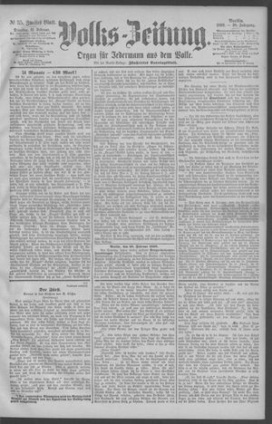 Berliner Volkszeitung on Feb 11, 1890