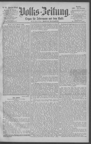 Berliner Volkszeitung vom 12.02.1890