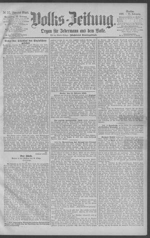 Berliner Volkszeitung vom 13.02.1890