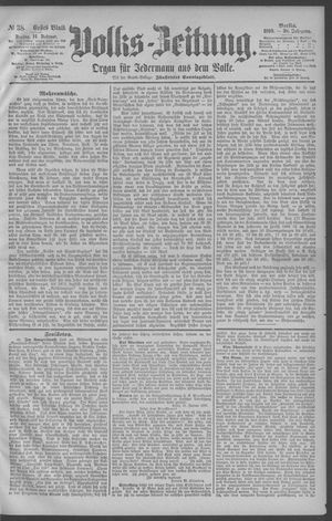 Berliner Volkszeitung vom 14.02.1890
