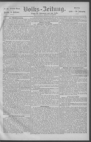 Berliner Volkszeitung on Feb 14, 1890