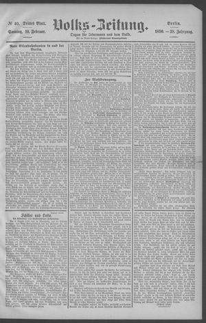 Berliner Volkszeitung vom 16.02.1890