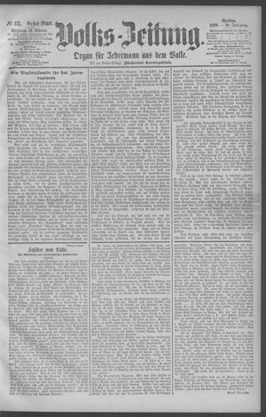 Berliner Volkszeitung vom 19.02.1890