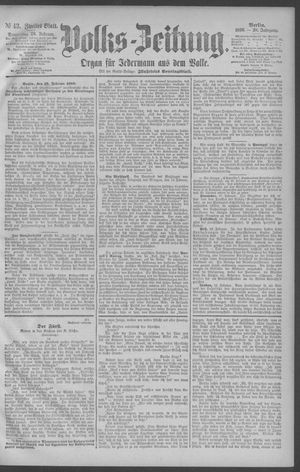 Berliner Volkszeitung vom 20.02.1890