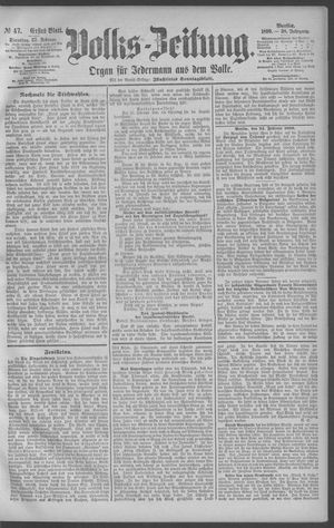 Berliner Volkszeitung on Feb 25, 1890