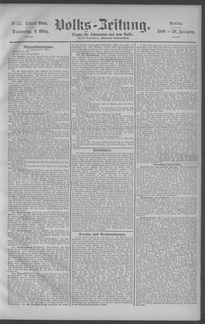 Berliner Volkszeitung vom 06.03.1890
