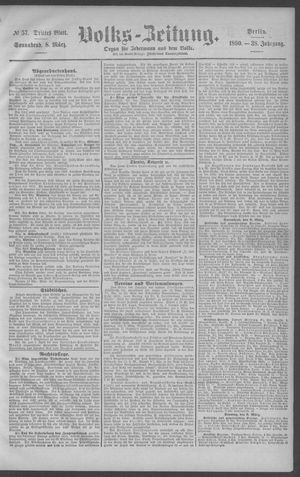 Berliner Volkszeitung vom 08.03.1890
