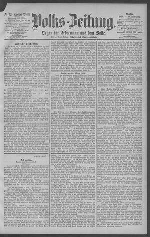 Berliner Volkszeitung vom 26.03.1890