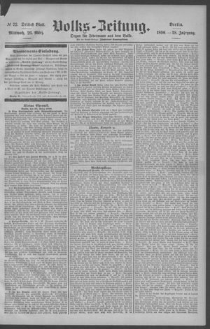 Berliner Volkszeitung on Mar 26, 1890
