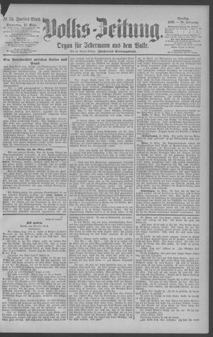 Berliner Volkszeitung vom 27.03.1890