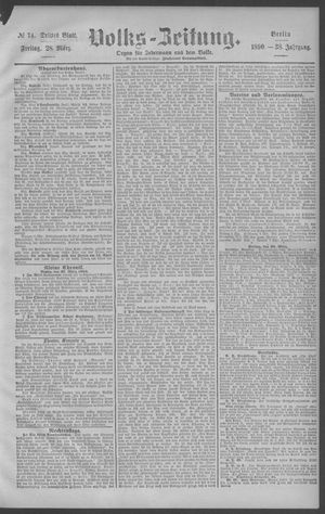 Berliner Volkszeitung vom 28.03.1890