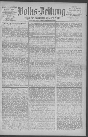 Berliner Volkszeitung vom 07.04.1891