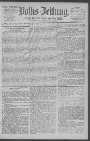 Berliner Volkszeitung vom 03.05.1891