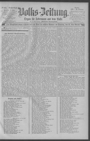 Berliner Volkszeitung vom 17.05.1891