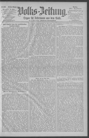 Berliner Volkszeitung vom 23.05.1891