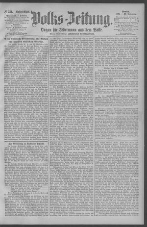 Berliner Volkszeitung vom 03.10.1891