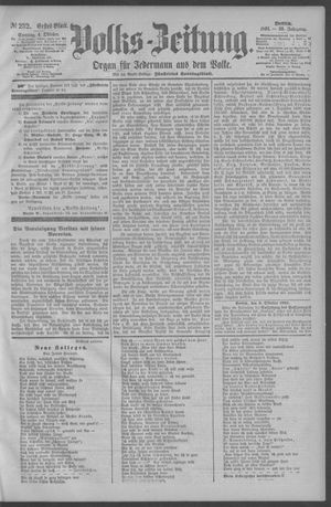 Berliner Volkszeitung vom 04.10.1891