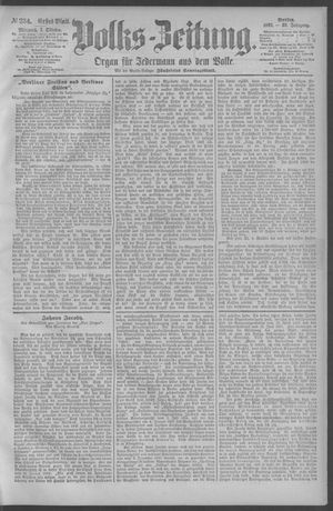 Berliner Volkszeitung vom 07.10.1891
