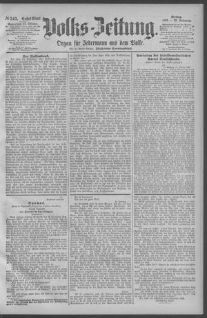 Berliner Volkszeitung vom 17.10.1891