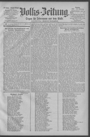 Berliner Volkszeitung vom 18.10.1891