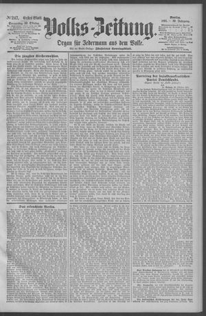 Berliner Volkszeitung vom 22.10.1891