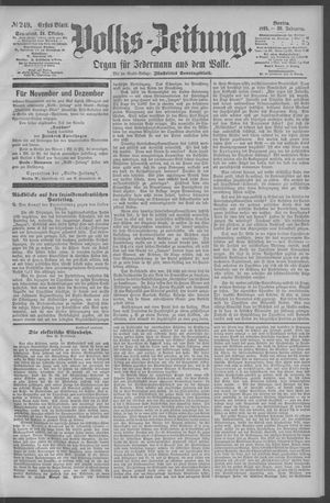 Berliner Volkszeitung vom 24.10.1891