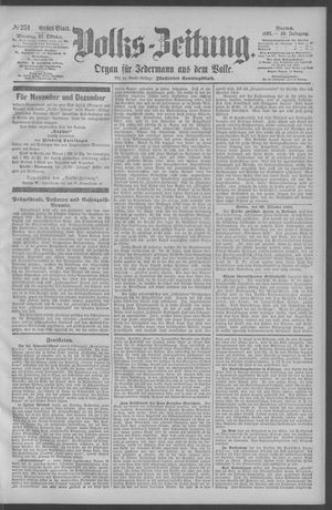 Berliner Volkszeitung vom 27.10.1891