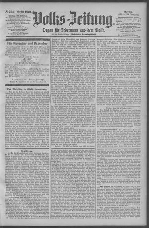 Berliner Volkszeitung vom 30.10.1891